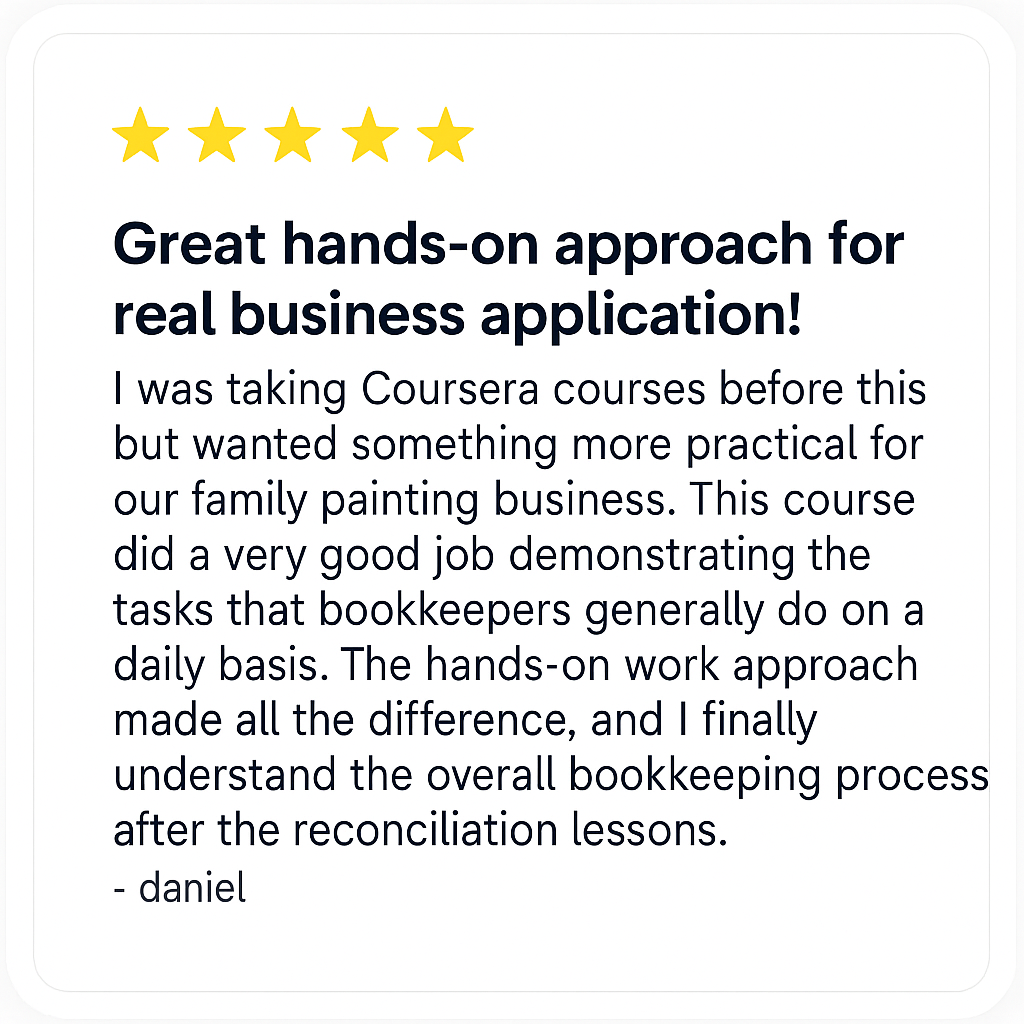 Learn Accounting Basics daniel review